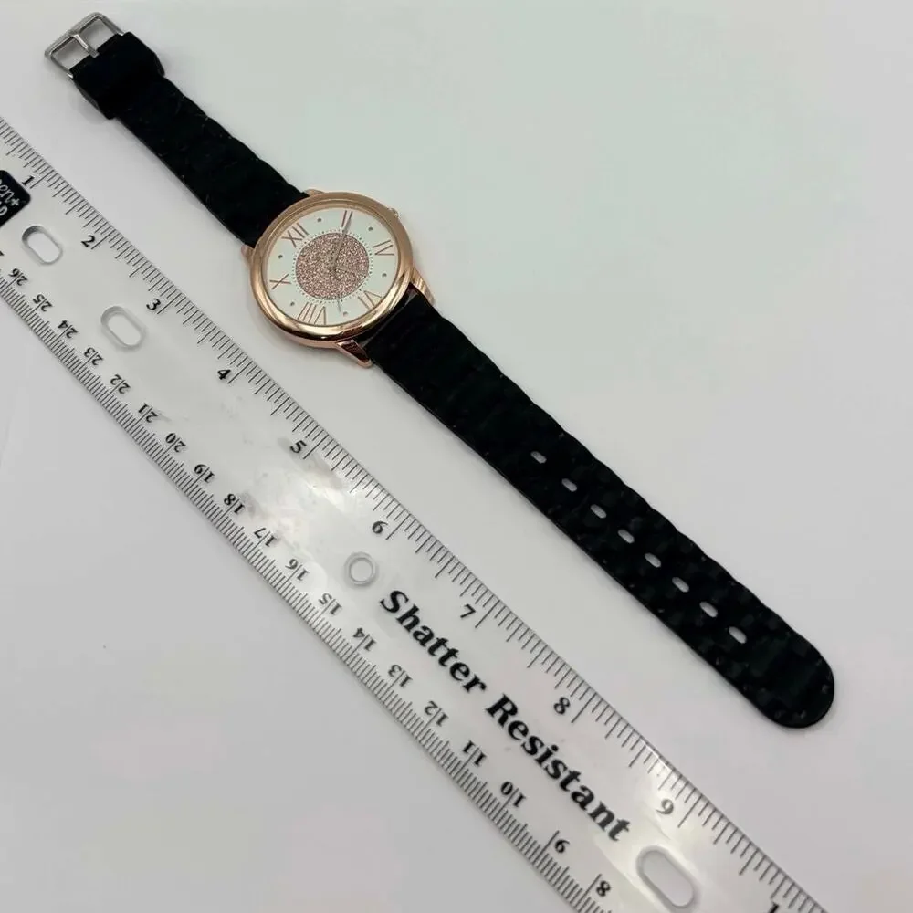 Rose Gold & Black Watch